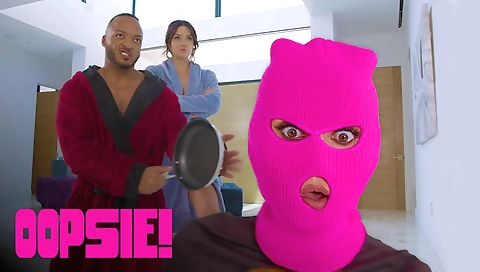 Busty shemale skin taster has a threesome with two girls