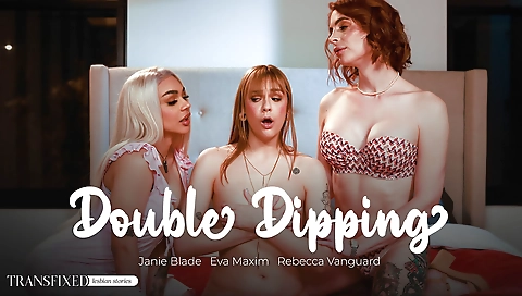 Trans woman and her step-sister get fucked in a threesome